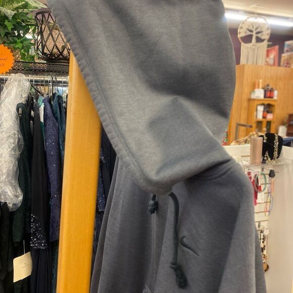 Nike Men Med Gray HOODIE - Picture 3 of 10